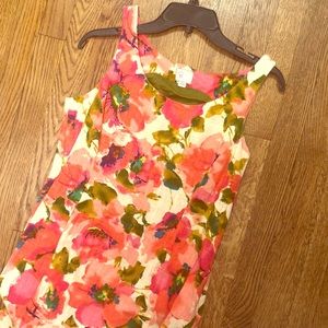 Pink Floral dress from Anthropologie